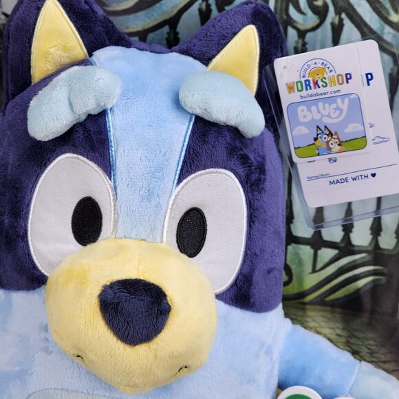 Build A Bear Bluey 2 SOUNDS Stuffed Animal Plush 5 in 1 &  Theme Song Boxes - Picture 7 of 12